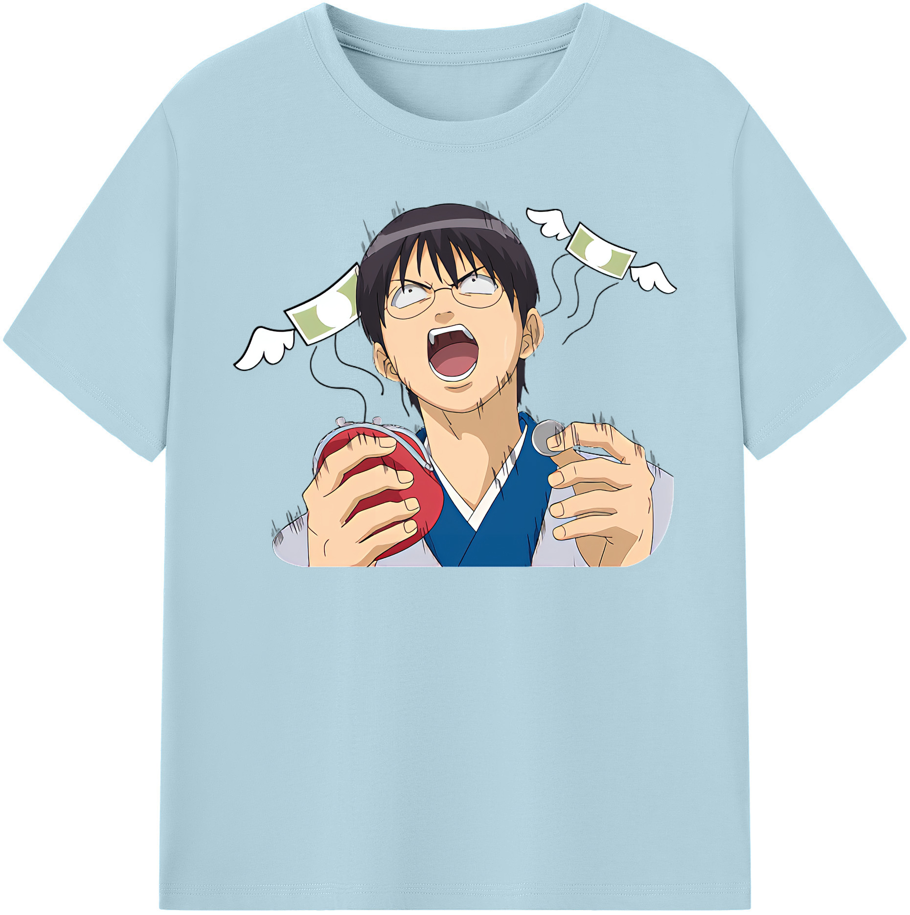 （画像用） ぎんたま 坂田銀時（さかたぎんとき） 神楽 志村新八（しむら しんぱち） GINTAMA Sakata Gintoki Kagura Shimura Shinpachi 綿100％半袖Tシャツ（フロントプリント）